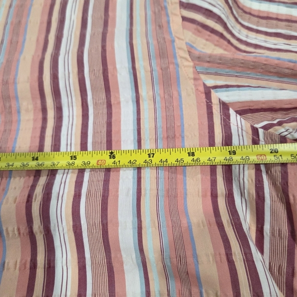 Guess Men's Pink Striped Casual Shirt Size L New No Tag - Picture 6 of 10